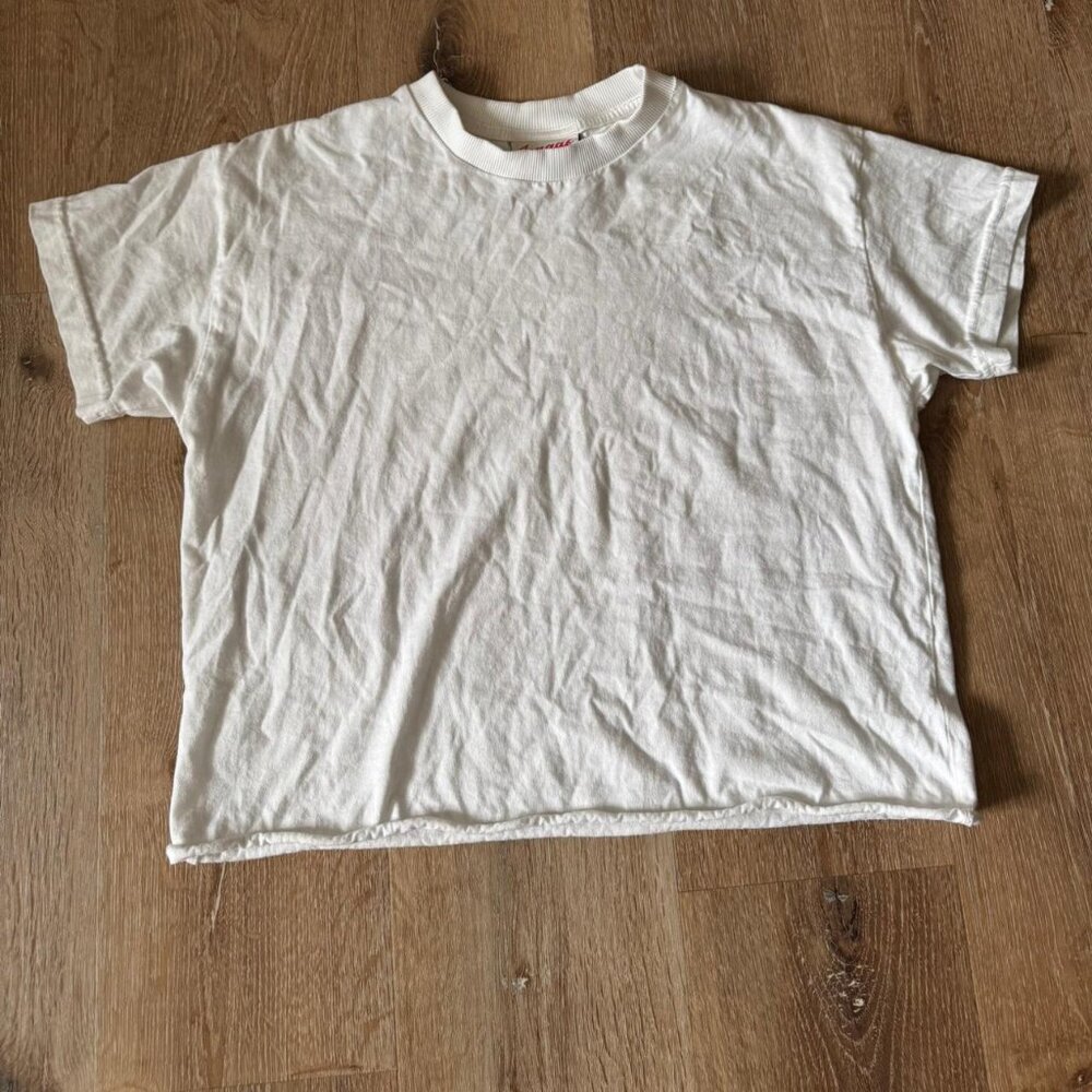 Iongaf White Basic Tee‎ Size S